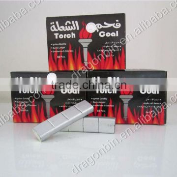 Factory direct torch coal brand silver bamboo charcoal hookah
