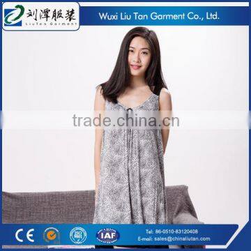 cotton knit transparent sexy night dress for woman oem factory