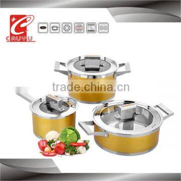 stainless steel colorful wok