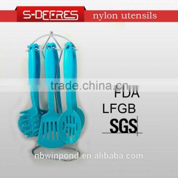 Green color nylon kitchen cooking utensils