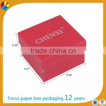 custom logo red paper jewelry box