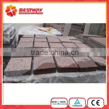 Chinese Beautiful Red Porphyry Cube Stone