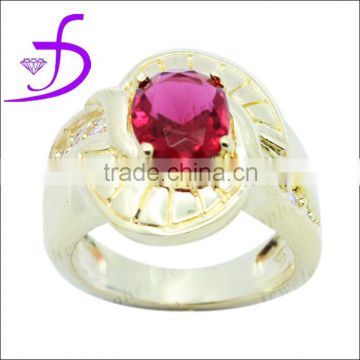 Wholesale gemstone brass ring men ring model
