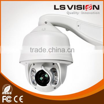 LS VISION HD Digital PTZ Fisheye Lens Surveillance 20X Auto Tracking IP PTZ Camera OSD Menu 5" 960P IR Pan Til Cam