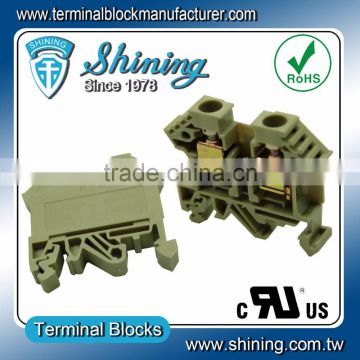 TF-10 Rail Mounted 600V 53A Screw Clamp Terminal Block Connector