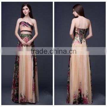 women casual one piece long sleeveless floral maxi dress