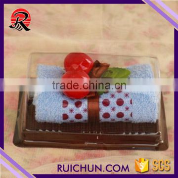 Import cake 100% cotton towel gifts swiss roll towels