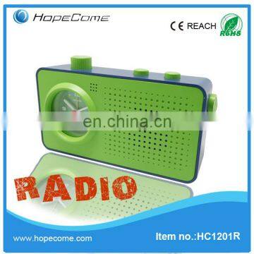 China Mobile Radio Clock Fashion Table Clock with Radio