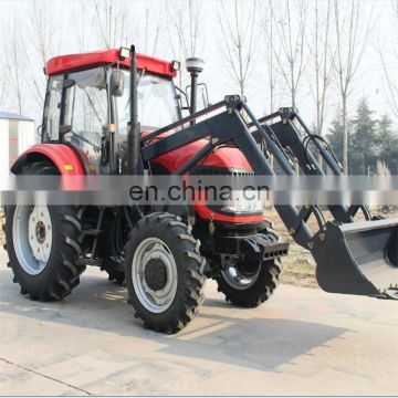Cheap walking tractor 100hp 4x4 farming tractor with front end loader price