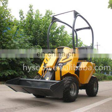 Electric mini articulated wheel loader