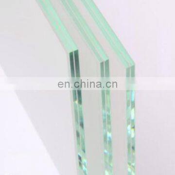 8.76mm 11.52mm 13.52mm low iron extra clear laminated glass factory shenzhen