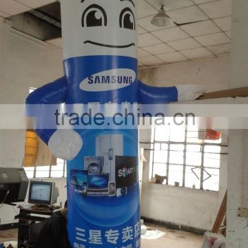longchuang inflatble cartoon column with logo for promotion for sale