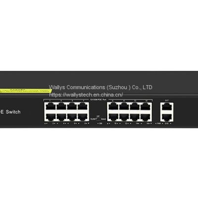 DR-AF-1621GS  Passive POE 19 ports 10/100M switch uplink gigabit ethernet bandwidth 9.2Gbps
