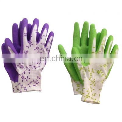 Super Light Breathable Foam Latex Dipped Garden Gloves