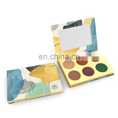 Empty Different Size Makeup Palette With Mirror Case Glitter Single 6 Color Eyeshadow Palette Manufacturer
