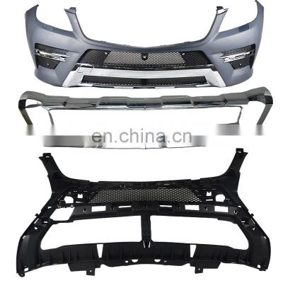 Bulk wholesale 1 year warranty OEM NO. 1668854925 pp front bumper plate supplier for Mercedes Benz ML166 2012 2013 2014 tunning
