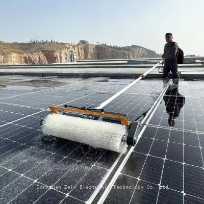 solar panel cleaning rotating brush solar cleaner brush photovoltaic panel cleaning roller brush