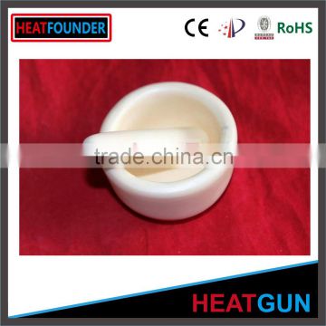 HIGH QUALITY 99% ALUMINA CERAMIC MORTAR WITH PESTLE FOR LABORATORY TEST IN STOCK