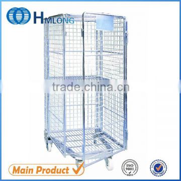 Metal storage rolling large wire baskets