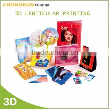 3d Lenticular sheet printing items for promotion and gifts