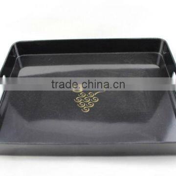 13 inch two-handled rectangular melamine tray