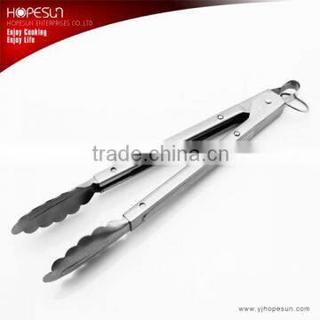 HS-FT065 High grade stainless steel food tongs serving tongs 12 inch