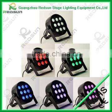 Newest dj disco new year decoration guangzhou 9pcs flat par light