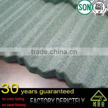 factory selling hot model Waterproof Stone Coated Metal Roof Tile / metal roofing sheet / stone coated roofing tile for Nigeria