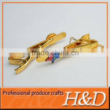 Fashionable Best selling Gold colors custom tie clip manufacturers