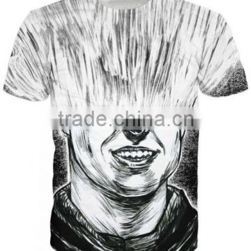 longline t shirt fashion softextile t-shirt 3d softextile custom t shirt printing