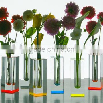 Customized acrylic plant stand acrylic flower vase stands
