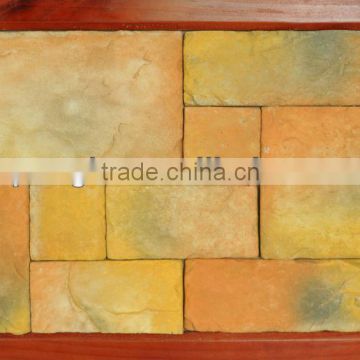 Gold color Castle stone for wall cladding decoration