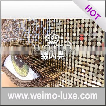 2016 New Shiny Sequin PVC Wall For Fashion Show Decoration