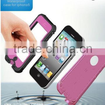 Design new arrival waterproof case cases for iphone 5 5s