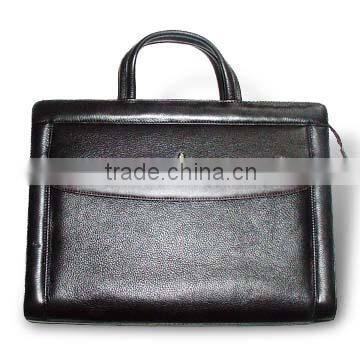 PU material briefcases with handle and shoulder belt