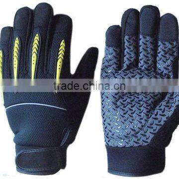 2015 OEM quality cut resistant shockproof working glove mechanic glove