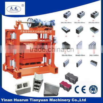 QTJ4-40 vibrating press for production of paving /price hollow block machine