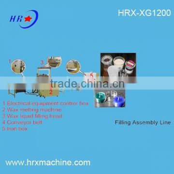 HRX-XG1200 Filling Assembly Line for Candles Container on sale