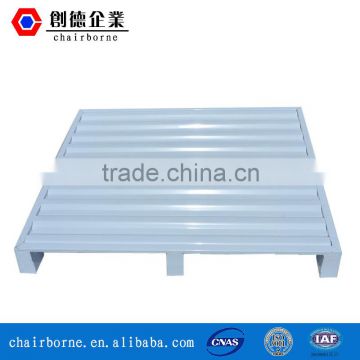 Hot sale pallet for storage warehouse recyclable two way entry steel flat pallets