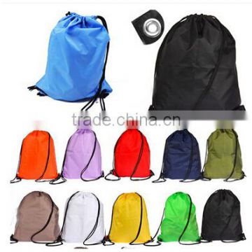 210D colorful waterproof drawstring backpack