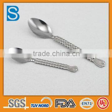 Small funny design stainless spoon metal