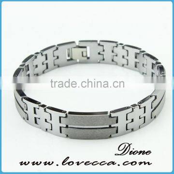 Fashion health jewelry bracelet 4 in 1 bio energy elements tungsten steel bracelet