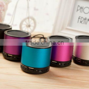 The new card aluminum alloy mini speaker manufacturer wholesale Support USB DISK/TF card