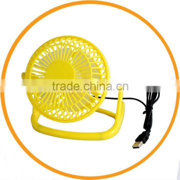 360 Degree Adjustable Laptop USB MiniI Cooling Fan with Switch Yellow from Dailyetech