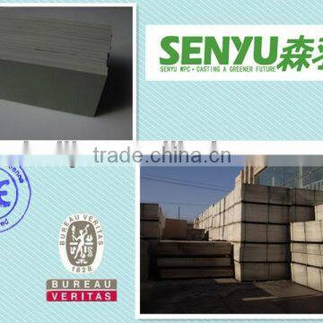 Senyu waterproof and fireproof wood plastic construction formwork for concrete