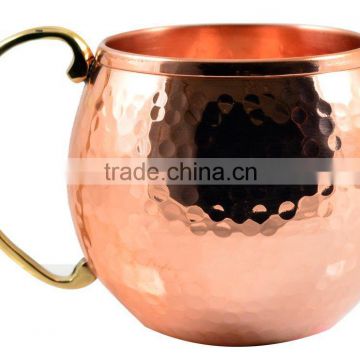 Hammered Belly Copper Moscow Mule Mugs FDA Approved
