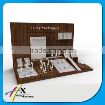 Stripe acrylic material wooden watch display
