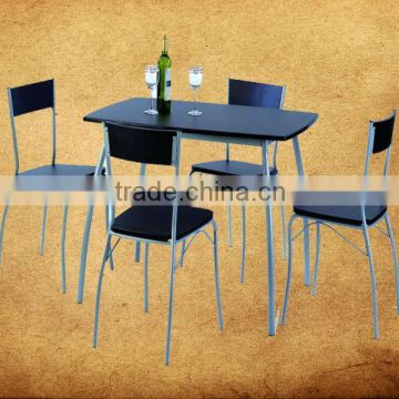 Hot sales! cheap price 5 pieces MDF top dining table set