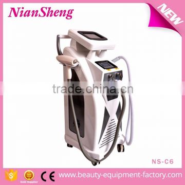 Remove Tiny Wrinkle Niansheng 2016 Nd Yag Laser E Light IPL RF Machine / Elight Ipl Hair Removal No Pain