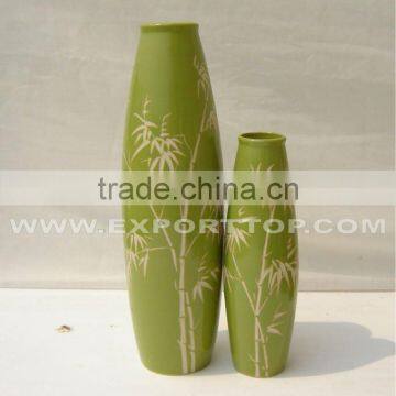 Hot sale ceramic vase with flower design